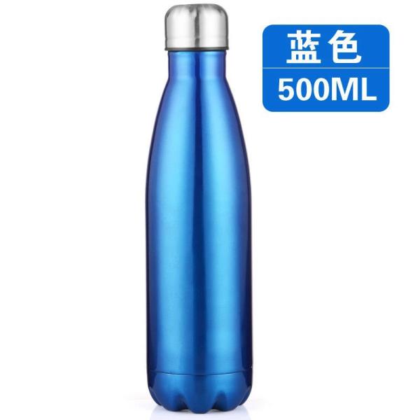 Customizable 304 Stainless Steel Vacuum Insulated Cup With Large Capacity For Outdoor, Car And Sports Use - Coca-Cola Bottle Style For Cross-border