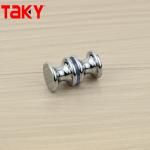 Customized Door Glass Shower Flush Round Door Knob Double Sided Bathroom Shower