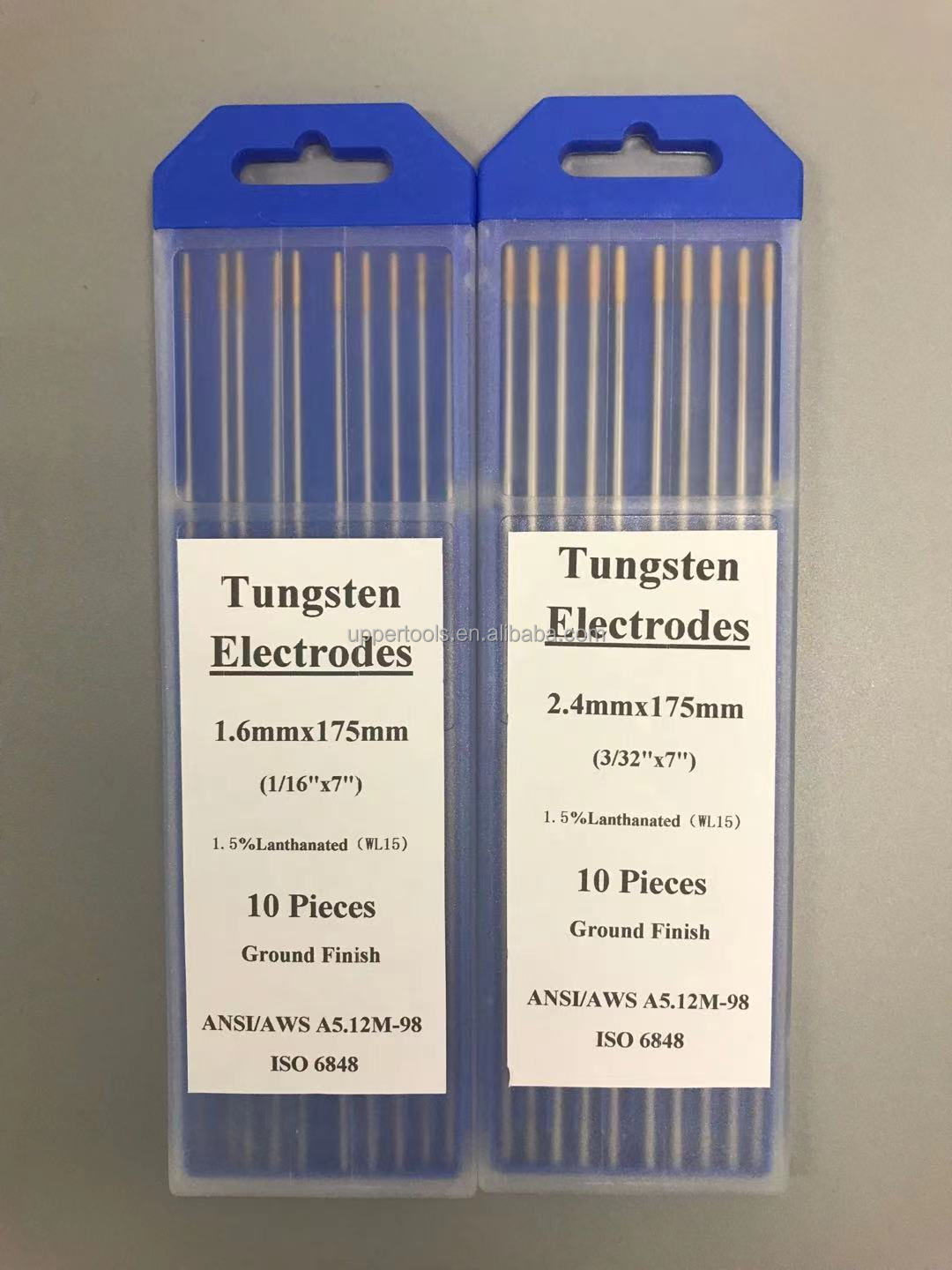Tungsten Electrodes WL15 1.5% Lanthanated Golden Head 1.6mm For TIG Welding Consumables