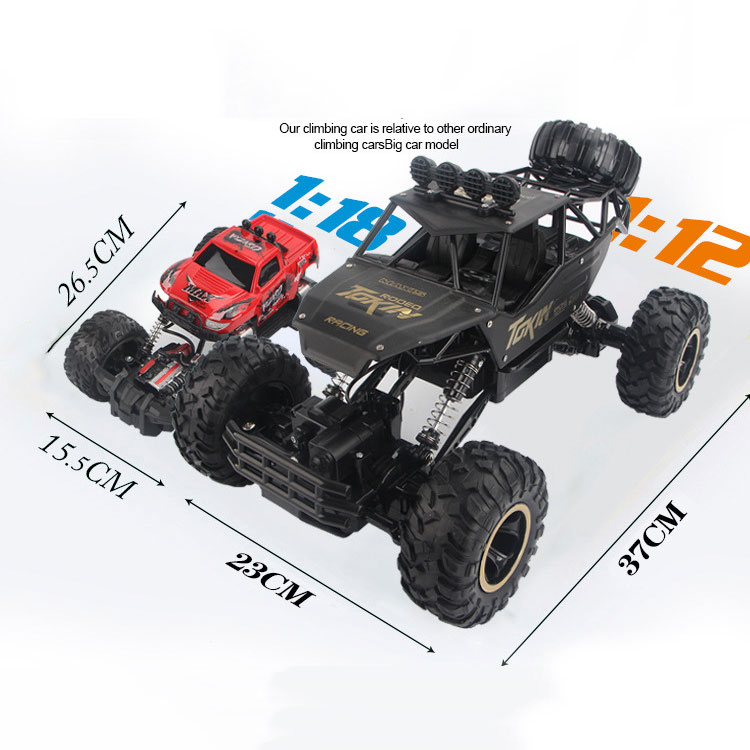 Boys 1 18 Plastic RC Car High Speed Off-road Vehicle Remote Control Racing Car 4WD Alloy