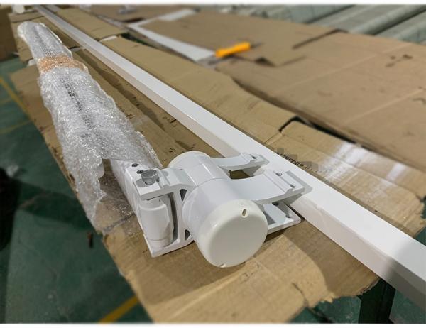 Double awning, awning, independent double - sided, electric hand - operated