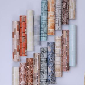 China Moisture-Proof 3D Brick Wallpaper for Home Decor Vinyl Wall Sticker Household Decoration wholesale