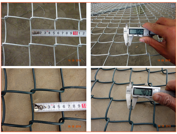 Q235 Steel Chain Wire Fence With Hot Dipped Glavanized , Powder Coated