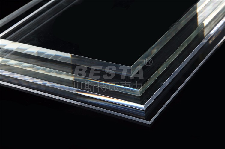 2 - 300mm Hard Clear Decorative Acrylic Sheets For Laser Cutting Engraving