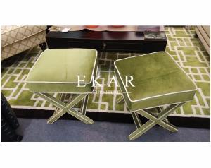 China American Style Wooden Upholstered Furniture Small Wooden Stool wholesale