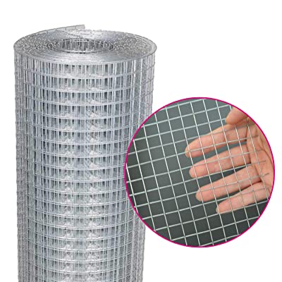Fence Mesh Animal Wire Chicken Coop Vegetables Garden Enclosure Mesh Hot Dip Galvanized Iron Screen Square Polyurethane CN;HEB