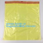 Drawstring medical biohazard waste disposal supplies LDPE plastic autoclave bags