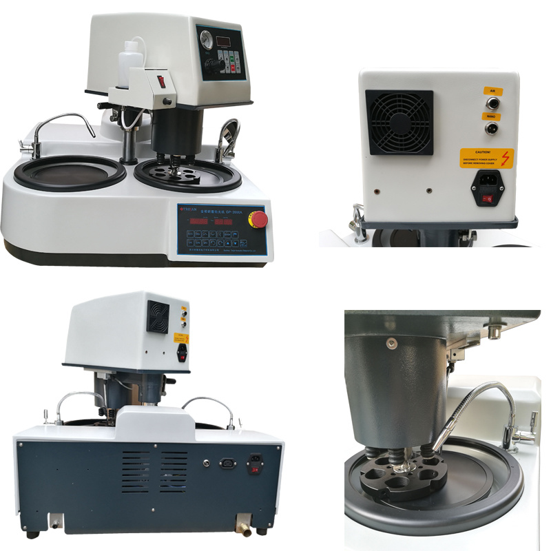 Laboratory Specimen Grinding Machine Usage Metallographic Sample Grinder and Polisher