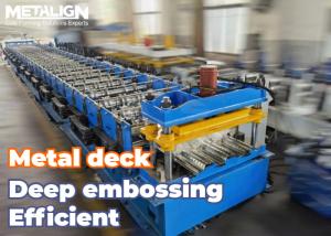 China High Strength Concrete Bonding Metal Deck Roll Forming Machine 22Kw 15m/Min wholesale