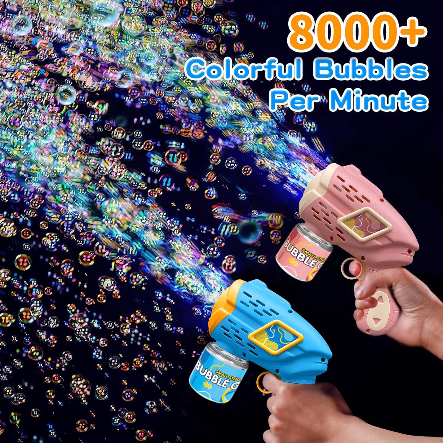 Unisex Children's Bubble Toys 23 Hole Angel Bubble Gun with Lighting Gender Unisex