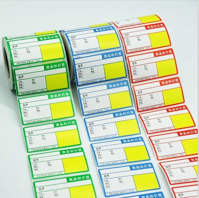 Flexographic CMYK Supermarket Shelf Label Shelf Tags For Grocery Stores