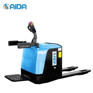 China DC Control Electric rider stand-on Pallet Truck wholesale