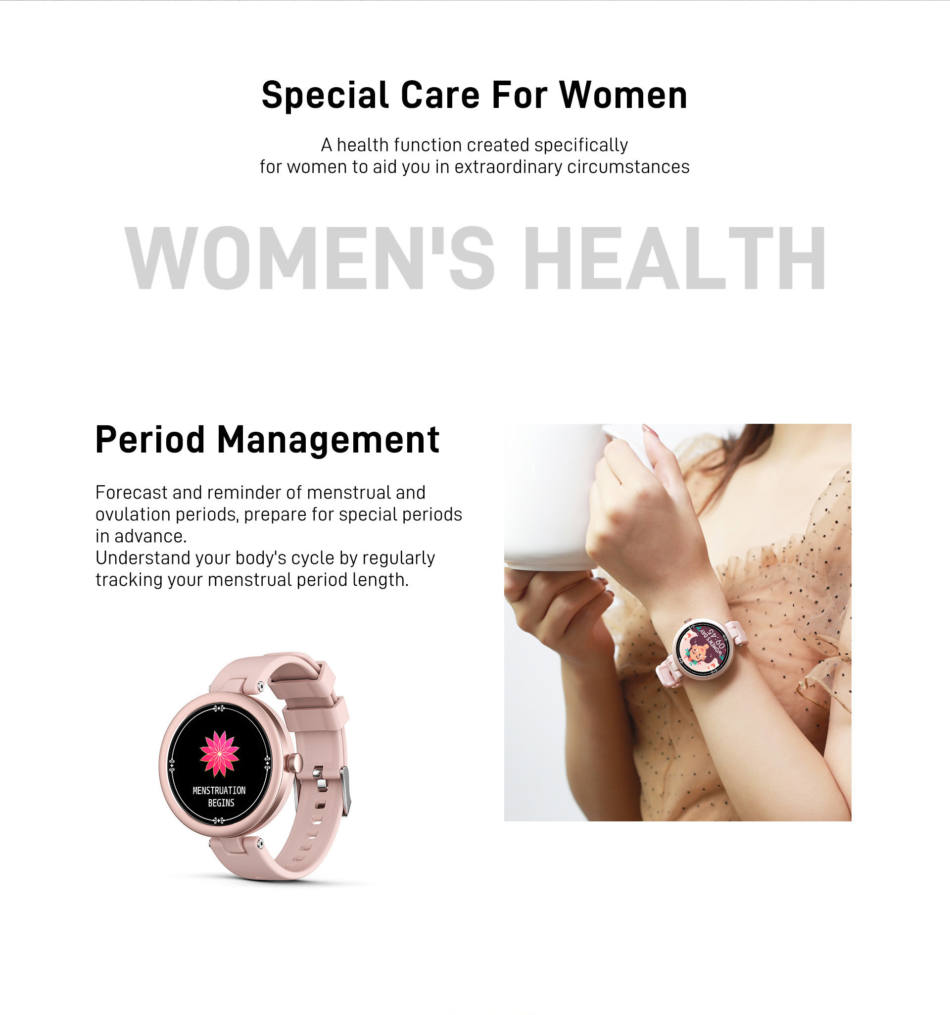 1.09inch Heart Rate Smartwatches Sports Fitness Tracker IOS9.0