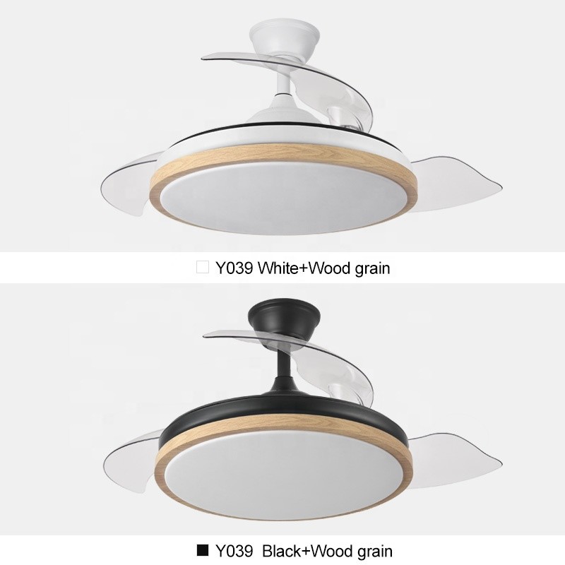 110V 220V Ceiling Fan Remote Control Modern 3 Blade Ceiling Fan With Light