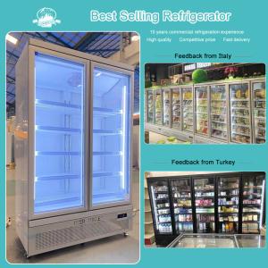 China Supermarket Beverage Upright Showcase Chiller Soft Drink Cooler wholesale
