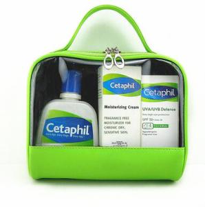China Large Capacity Clear Cosmetic &amp; Toiletry Bags PVC For Travel wholesale