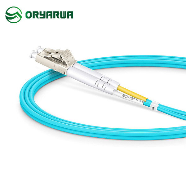 LC To LC UPC OM3 Duplex 3m Fiber Optic Multimode Patch Cord