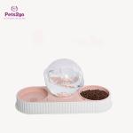 BPA Free Easy Lifting rubber feet Automatic Feeder Bowls