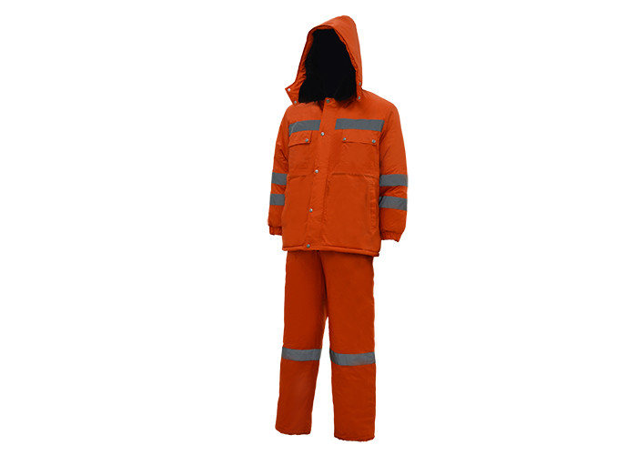 Eco Friendly Hi Vis Workwear Hoodies , Winter Safety Jackets Reflective No Pilling