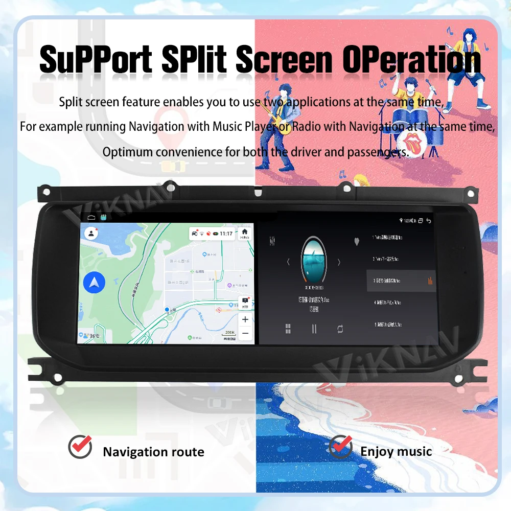 Android Touch Screen Car Radio For Range Rover Evoque L538 L551 2013-2017 Multimedia Player GPS Navigation Carplay
