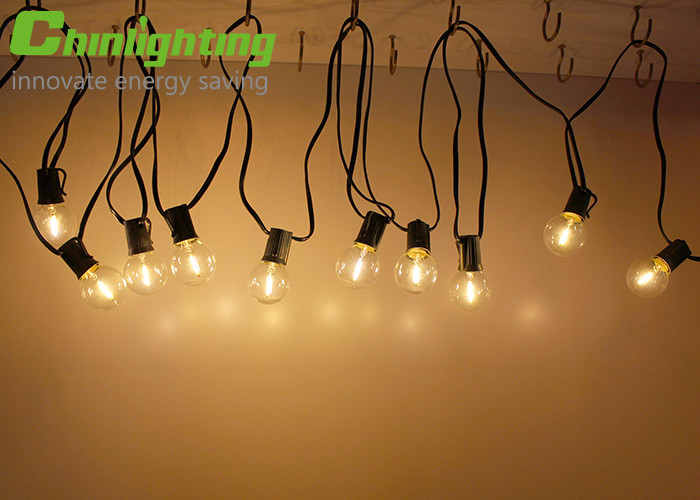 IP44 G40 Patio Globe Outdoor Bulb String Lights