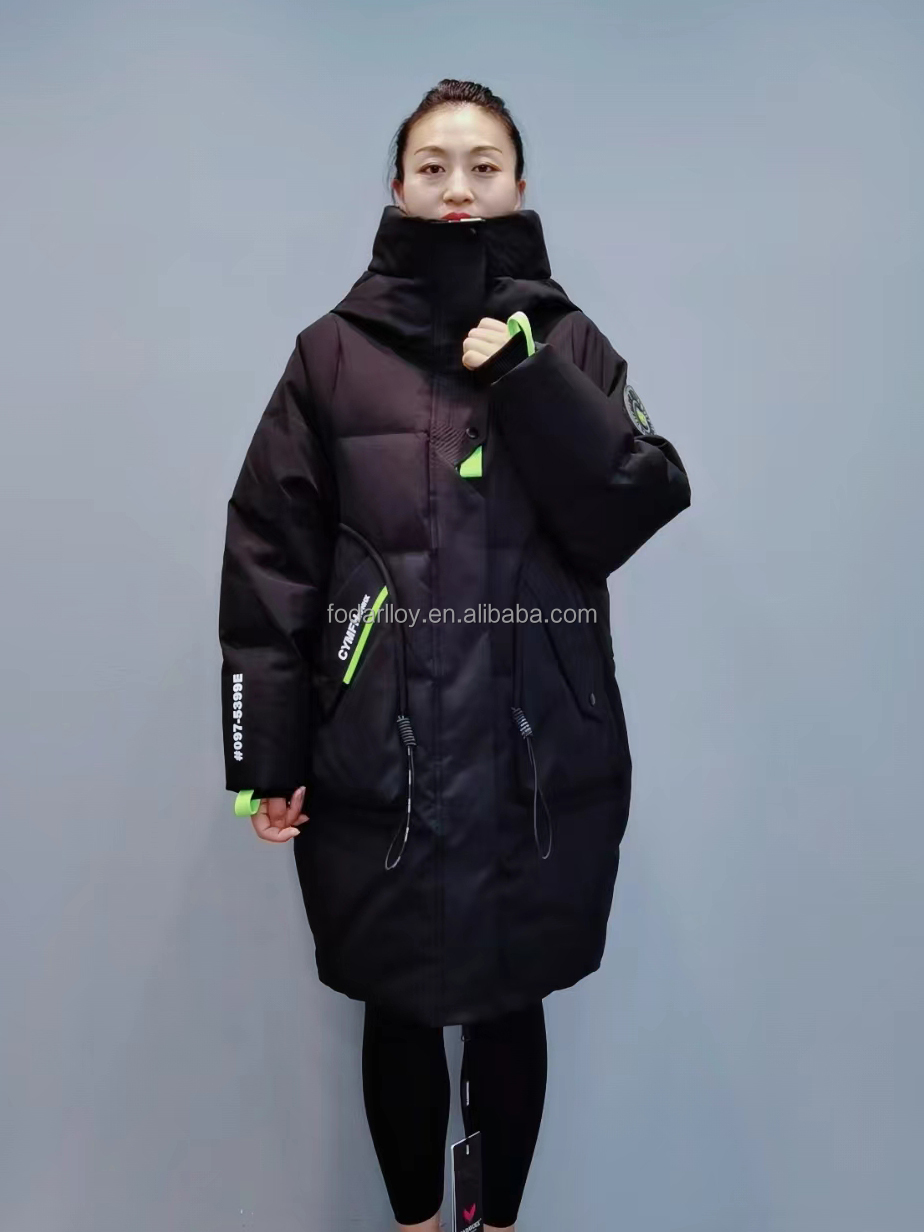FODARLLOY F22565 Ladies Warm Hooded Cotton-padded Clothes Women Slim Long Winter Jackets Women Coats