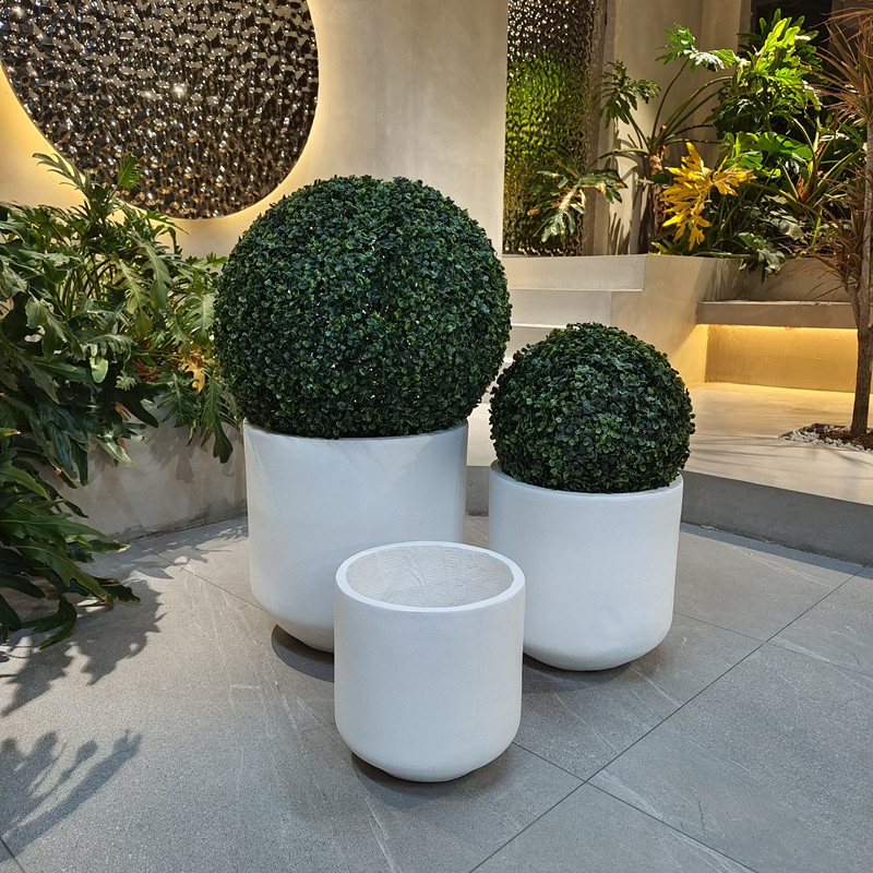 Frost Resistant FFiber Clay Planters For Indoor And Outdoor Plants