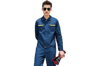 China Polyester / Cotton Long Sleeves Industrial Work Uniforms Jackets Square Collar wholesale