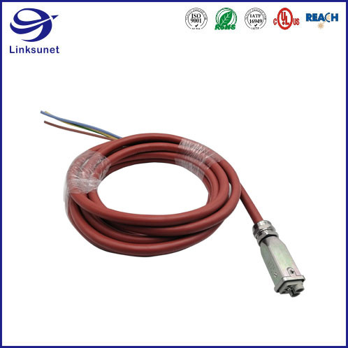 Heavy Duty Wiring Harness With HanQ 3A IP65 Bulkhead PC Connector