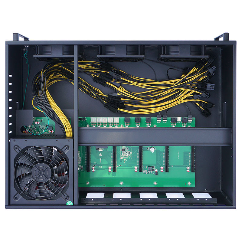 Low Power Consumption ETH Miner Silent Nvidia RTX3060 Five Card