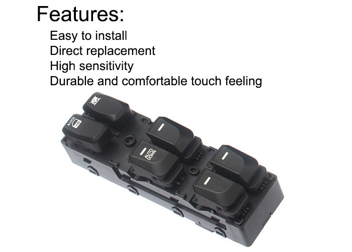 Auto Power window switch Front Left Single row high for Hyundai IX25 six key with Blue light 2009-2015 OE 93570-2Z000
