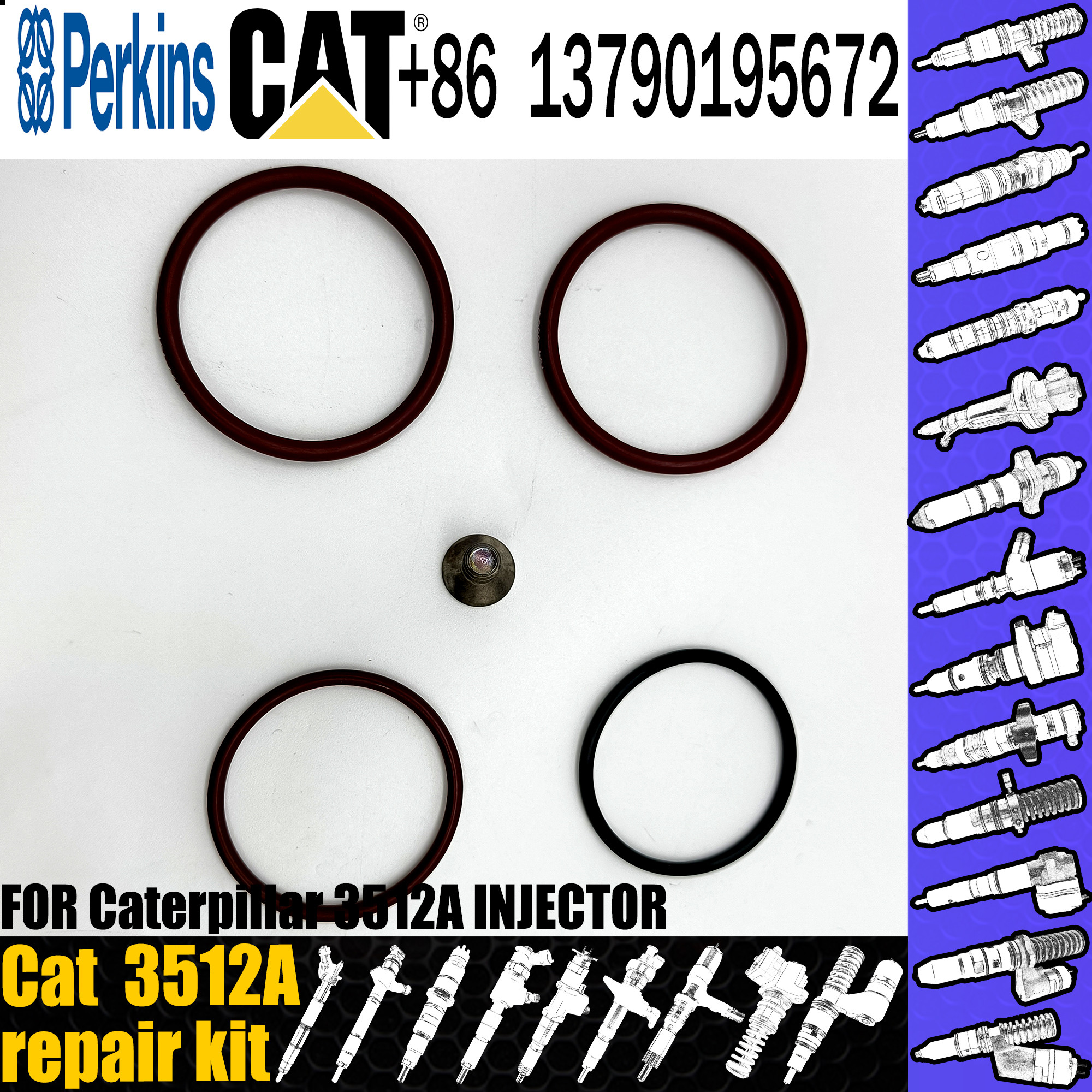 3512A Fuel Injection Line Repair Kit Origional Standard In CAT Excavator
