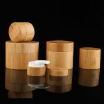 Metalized 15CC aluminium Amber Bamboo Cosmetic Cream Jar