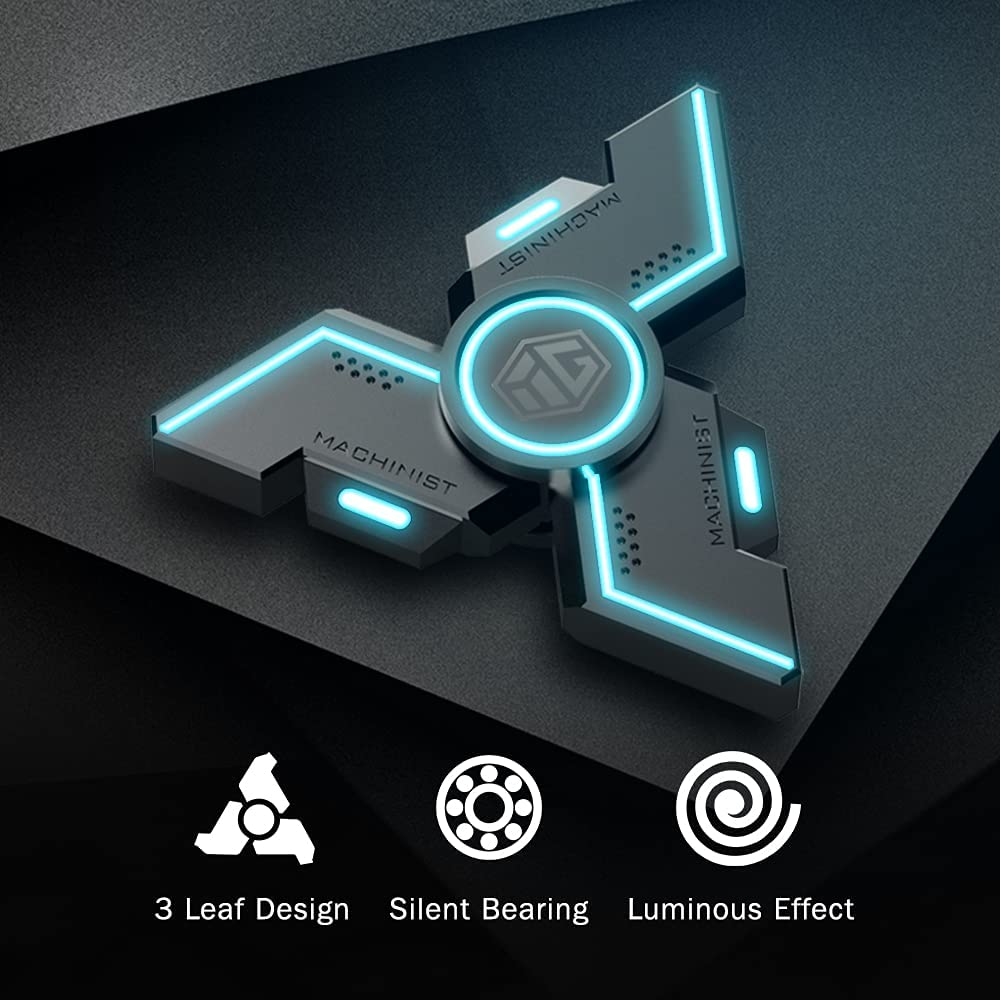 Relieve Anxiety and Boredom with Luminous Metal Fidget Spinner Age Range 5 to 7 years