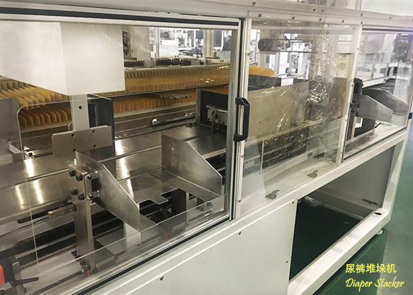40 cycles/min full servo drive Baby Diaper Manual Compacting Unit, Baby Diaper Packing Solution