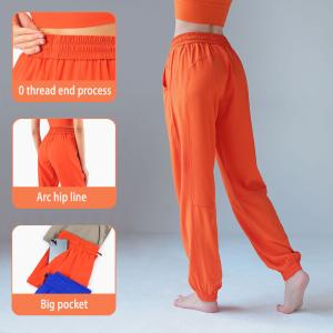 China Sunscreen Pants Drawstring High Waist Fitness Pants Loose Casual Yoga Pants wholesale