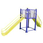 1.7m Commercial Outdoor Fitness Equipment , TUV Outdoor Plastic Slide