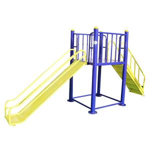 China 1.7m Commercial Outdoor Fitness Equipment , TUV Outdoor Plastic Slide wholesale