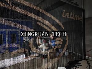 China Aluminium Chain Link Mesh graphic Curtain 17mm 20.4mm 22.5mm Hook Length wholesale