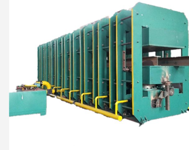 Steam Heated Rubber Conveyor Belt And Rubber Sheet Vulcanizing Press Of Length 5m