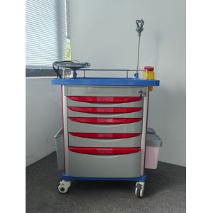 ABS Emergency Medical Equipment Trolley Hospital Medicine Cart Nursing Trolley