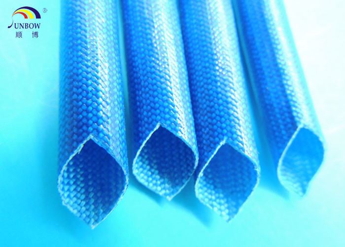 Yellow Black Red Natural Color Acrylic Resin Fiberglass Braided Sleeving / Eco-friendly Insulating Sleeves