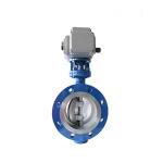 Triple Eccentric Electric Actuated Butterfly Valve Mid Pressure Auto Sealed