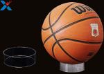 Round Acrylic Ball Display Stand , Basketball Football Sports Ball Display Rack
