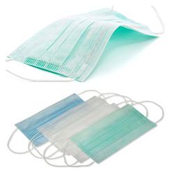 China Green Disposable Mouth Mask Non Woven Disposable Dust Respirators wholesale