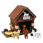 Animals pet dog house MOC farm food gifts accessories models city building