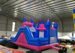 Disney Pink Princess Inflatable Bouncers With Slide 3 Years Warranty