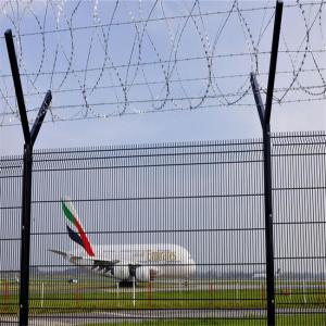 China 50*100mm PVC Coated Airport Security Fencing Dip Galvanized wholesale