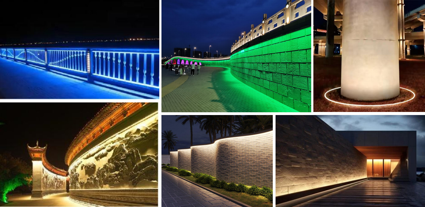 18W Silicone LED Lens Strips RGB RGBW Architecture Flexible LED Strip Lighting