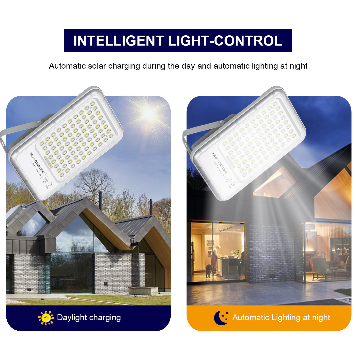 Solar Bright Flood Lights IP Solar Powered Outdoor Flood Lights